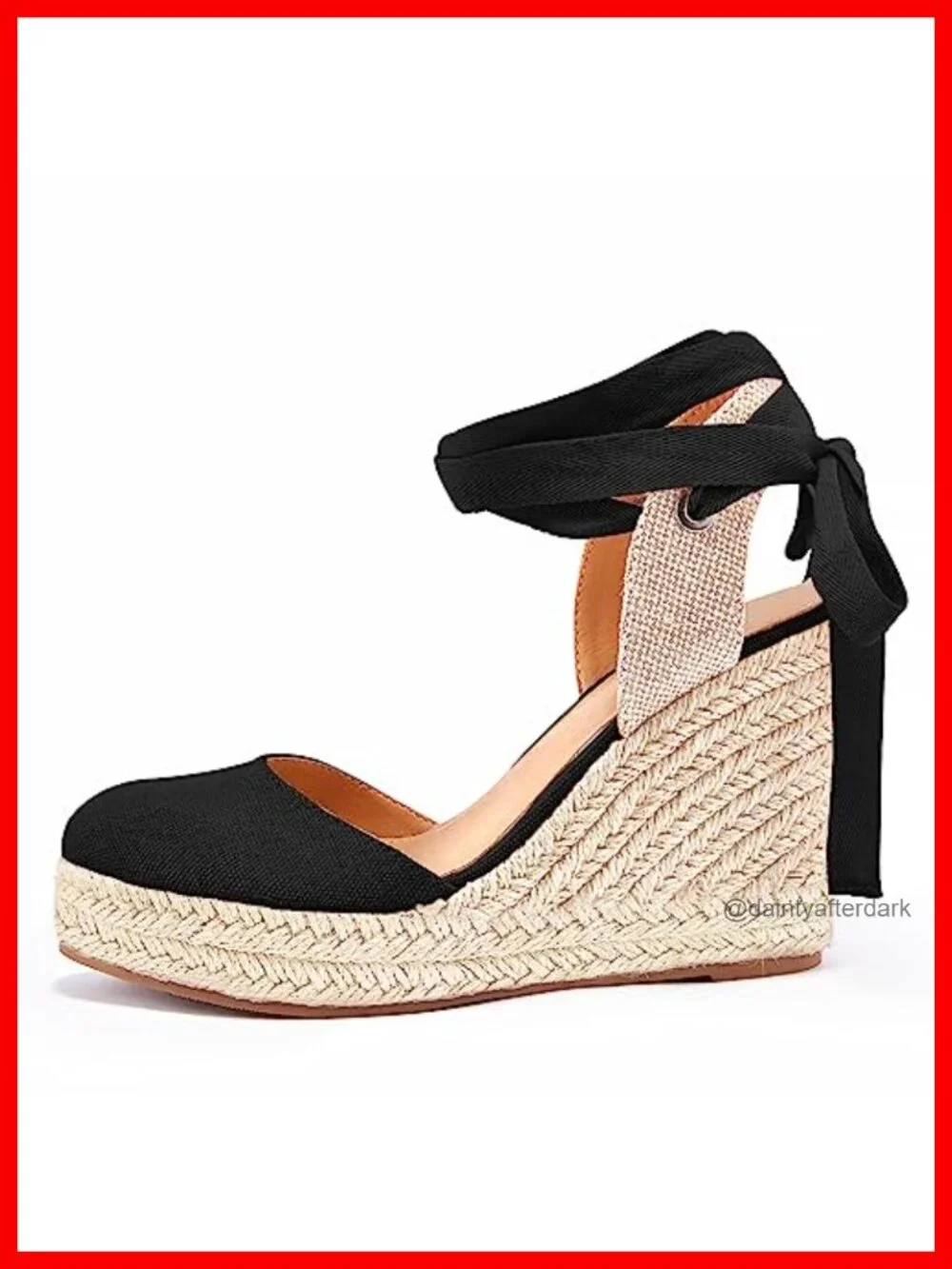 Espadrille Wedge Sandals Platform Closed Toe Ankle Strap Lace Up Suede